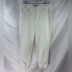 Liverpool The Skinny Crop Off White Jeans 14